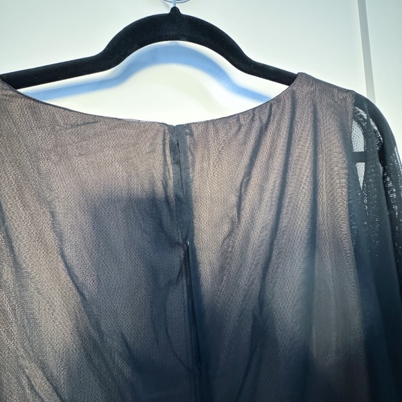 Tadashi Shoji NWT long sleeve gown Trades/Offers Prom Maxi Sheer 1920 - Picture 9 of 13